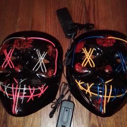 To Halloween LED Face Mask New