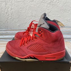 Size 10.5 -  Air Jordan 5 Retro Red Suede