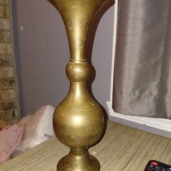 Vintage Beautiful Commodore Solid Brass Vase Made in India 