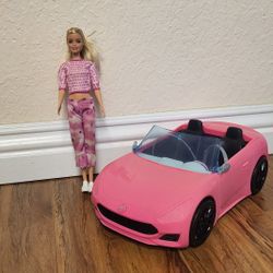 Barbie Doll And Car Toys. 