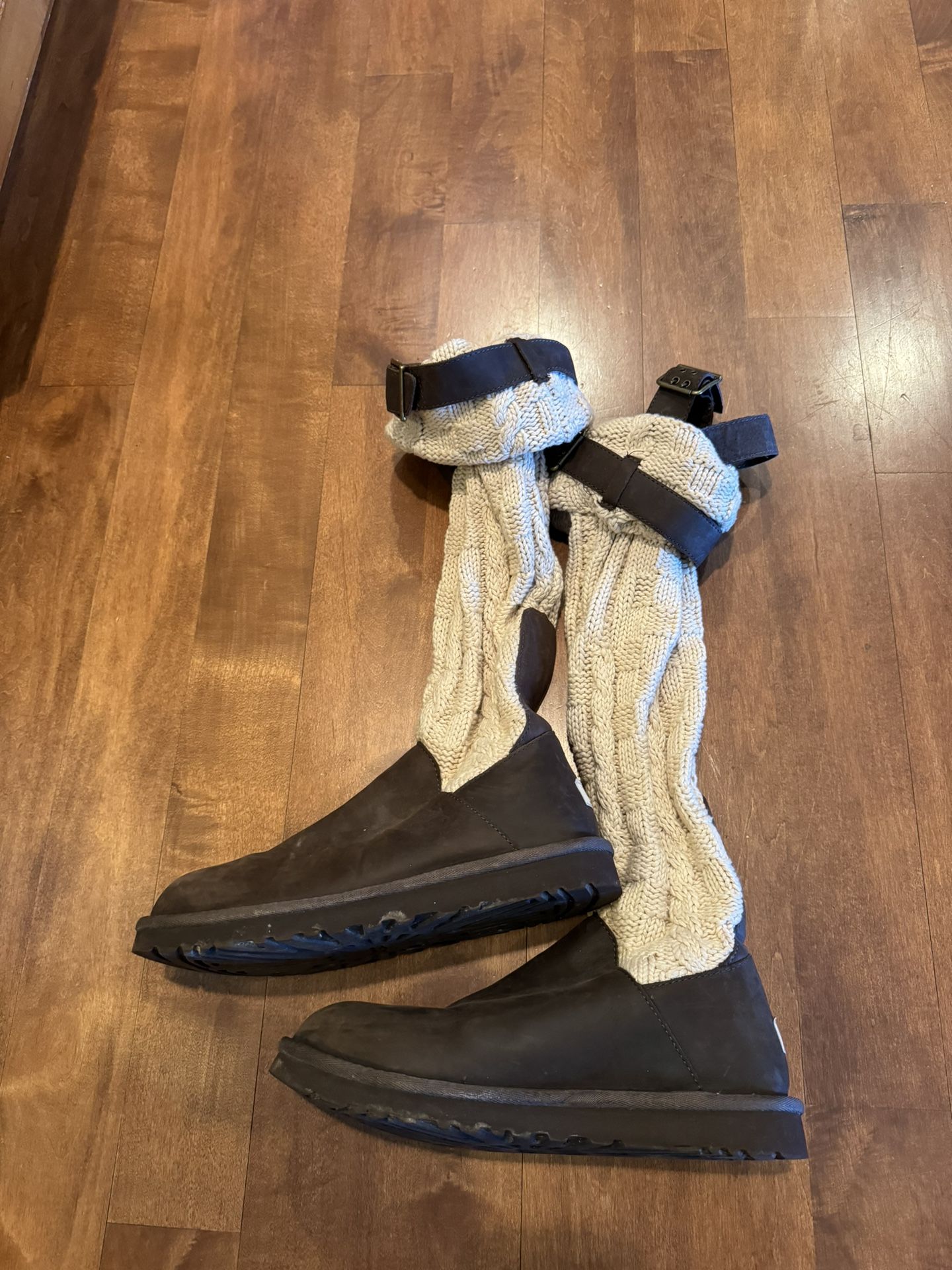 Women’s Leather Ugg Sweater Boots Shipping Available