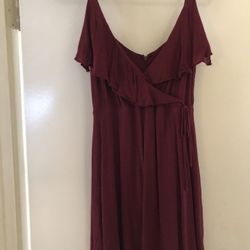 Maroon Dress