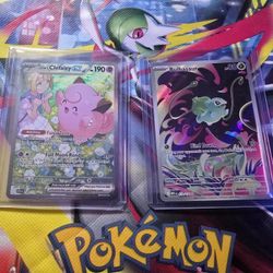Pokemon Lillie's Clefairy EX SIR and Bulbasaur IR