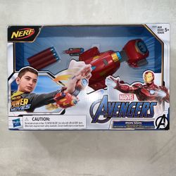 Nerf Gun Avengers Iron Man Repulsor Blast Gauntlet Dart Launching Toy Gift Kids. 