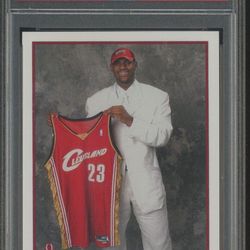 2003-04 Topps #221 LeBron James Cavaliers RC Rookie PSA 10 GEM MINT  FLAWLESS