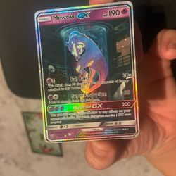 Mewtwo GX 78/73 Secret Rare Damaged 