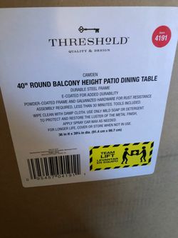 Brandnew patio high table!