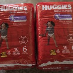 4 Bags $32 Size 6 Diapers