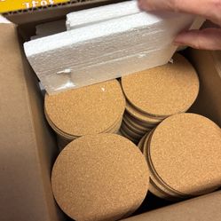 125 Brand New Cork Coasters For Crafts 