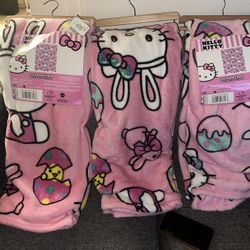 Baby Easter Hello Kitty Blankets 
