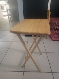 Two Folding Dinner Tray Tables