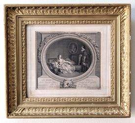 Marguerite Gerard Les Regrets Merites Antique French Engraving Nicolas De Launay