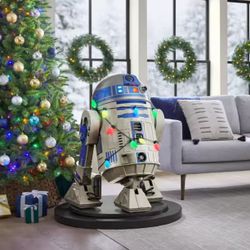 NEW In Box Star Wars R2D2 3.5 ft Animated LED Lights & Sound New Collectible Holiday Decor Halloween Christmas Obi 