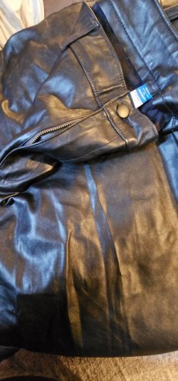 Leather style pants