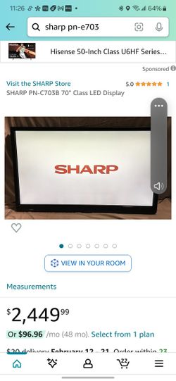 Sharp PN-E702 70" HDMI Monitor