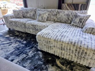 The BIGGEST! Brand New Byers Market SILVER ICE SUPER SIZED 3pc Sectionals (Tax included)