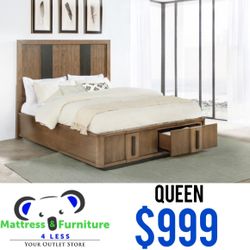 Terrace 2-Drawer Queen Storage Bed
