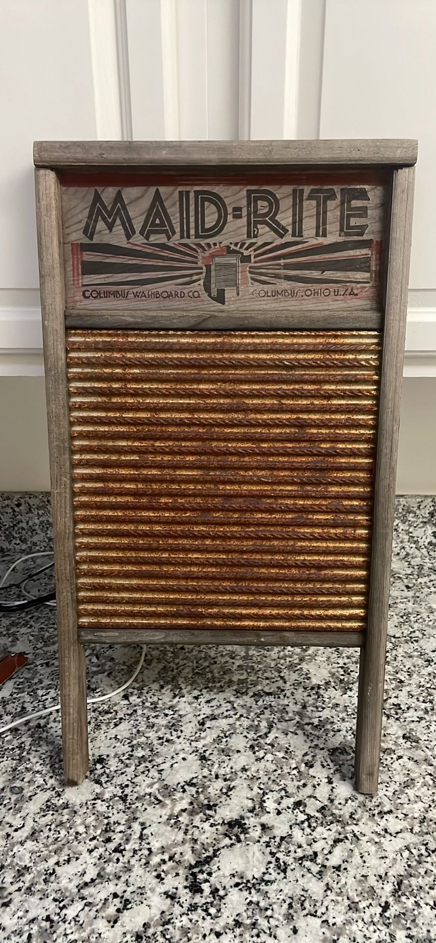 Washboard Vintage wood and metal