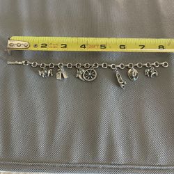 Western Themed Charm Bracelet 