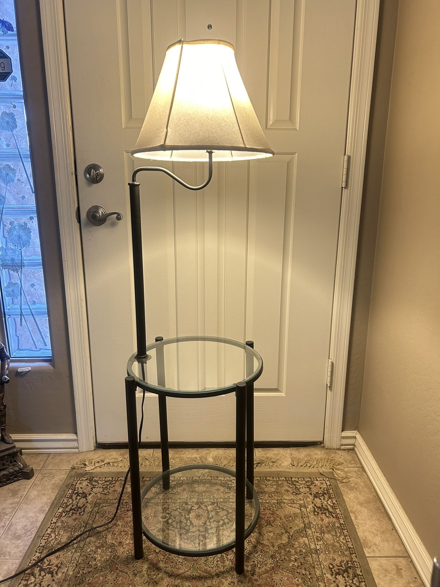 Side Table With Lamp
