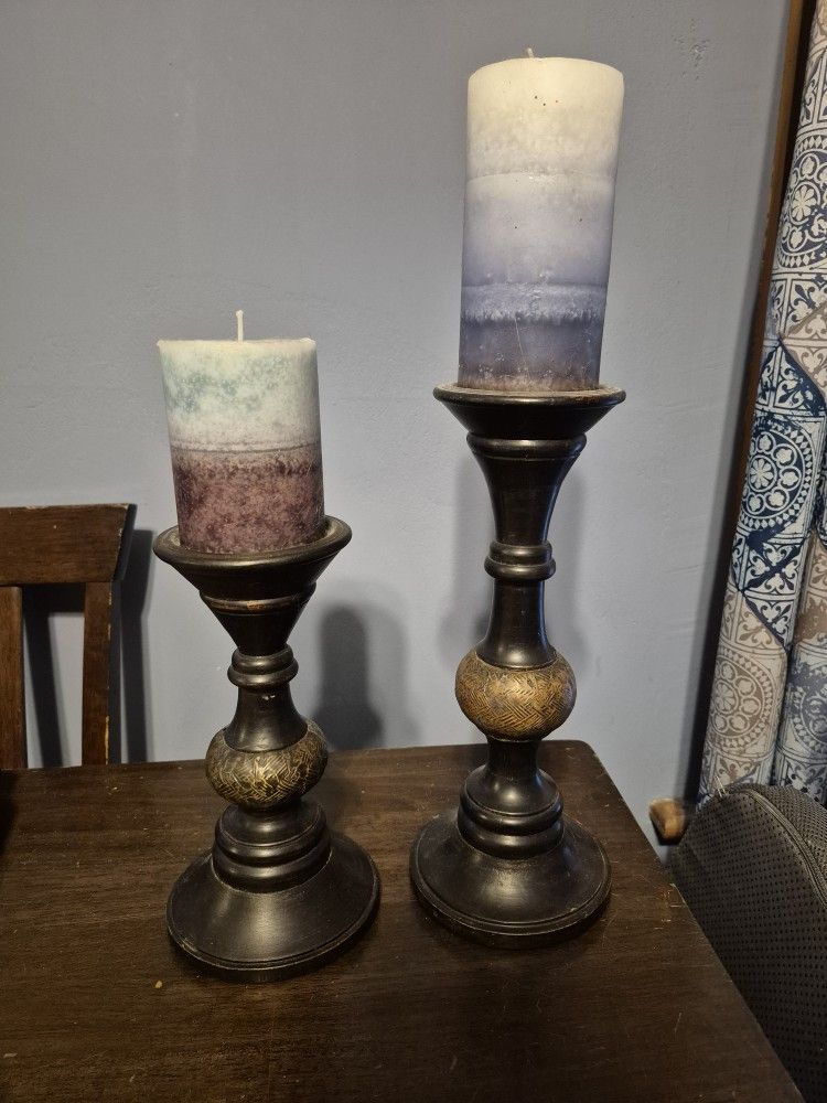 Candle Holders And Candles