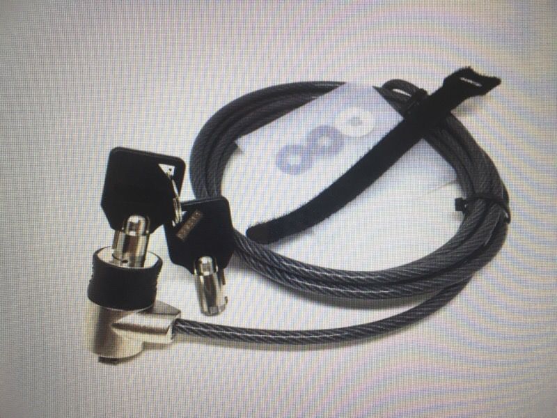 Notebook laptop security lock cable with key