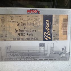 First Game Ticket Padres Petco Park 