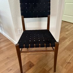Italian Made Woven Dining Chairs—Set of 8