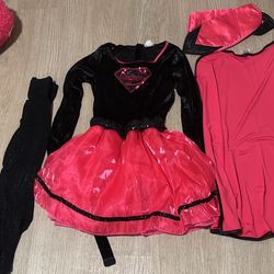 Super Girl Halloween Costume Girls Size Large 