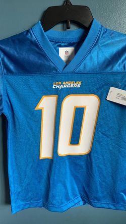 LOS ANGELES CHARGERS JUSTIN HERBERT JERSEY KIDS SIZE MEDIUM 8-10 & KIDS SIZE LARGE 12