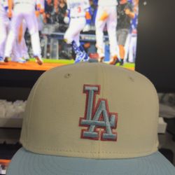 Pink And Blue La Dodgers Hat