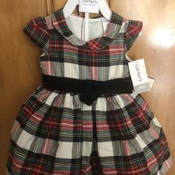 Carters Holiday Dress. New Size 6 M 