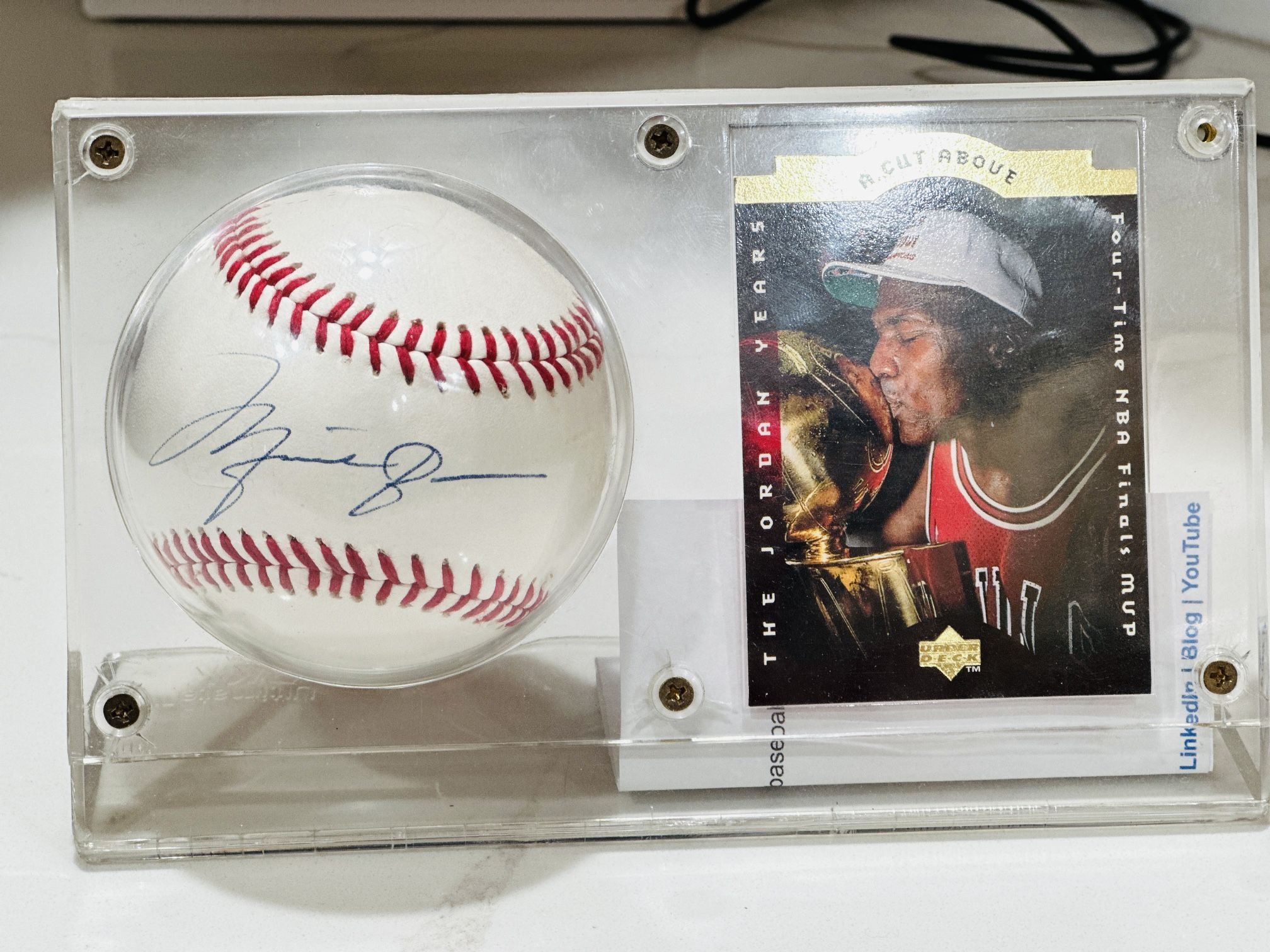 Michael Jordan Autographed Baseball w/Upper Deck Hologram & Authentication- *Looking for MJ Auto trades*