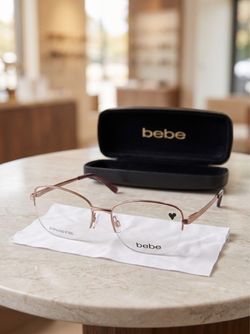 NEW Bebe BB5188 Rose Gold Eyeglasses Frame 53-17-140 w/ Case