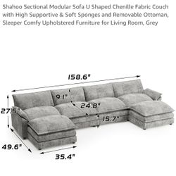 Large Grey Sofa