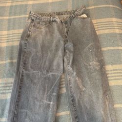 Blue Pants With Cool Design