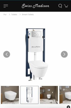 NEW Swiss Madison Pur Smart Wall-Hung Toilet & Bidet Bundle (Complete Kit)