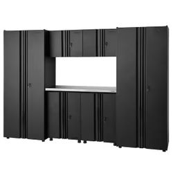 6 - Piece Husky Welded Steel Garage Storage System in Black