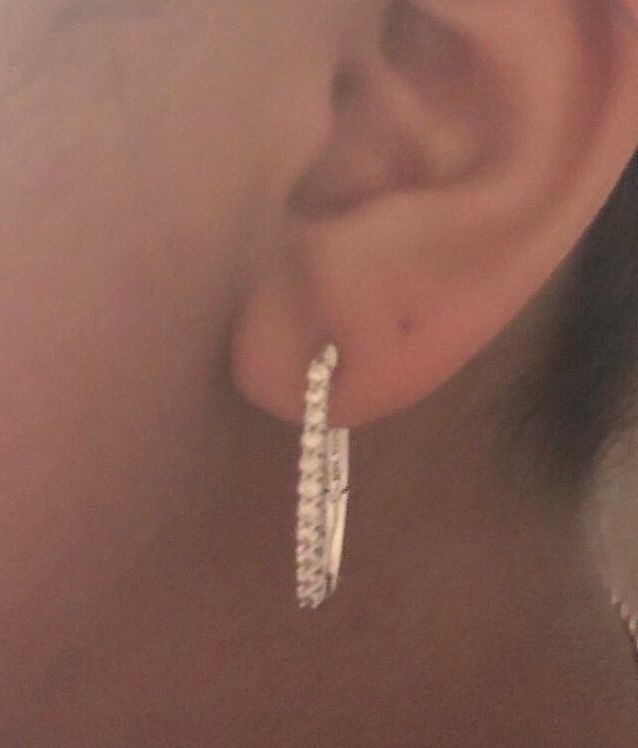 Sonia Bitton 14kt white gold earrings.