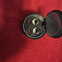 Free Car Cigarette Lighter Cup Holder Power Adapter Dual USB Charger Socket 