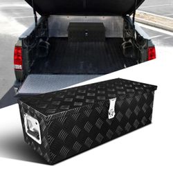 30"x 13"x 10" Black Aluminum Tool Box 