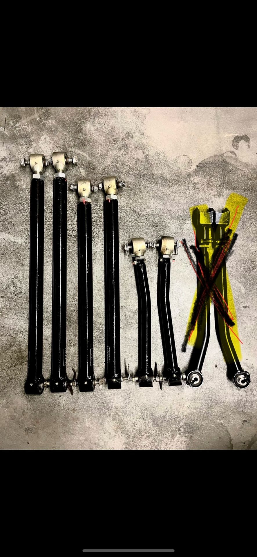 Evo Mfg High Clearance Long Arms