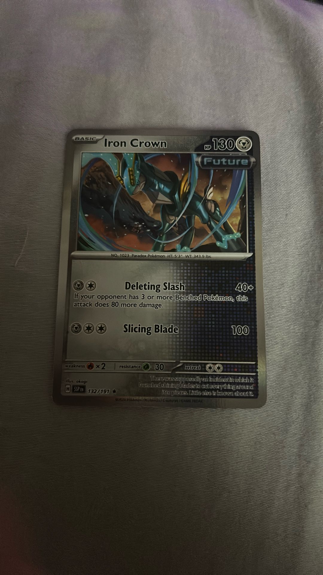 Iron Crown #132 Pokemon Surging Sparks