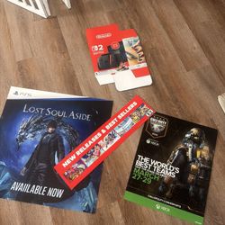 GameStop Display Promo Items