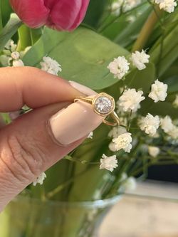 Vintage 14K Gold Diamond Ring (.75 CT) – Bezel Set Estate Piece 💎