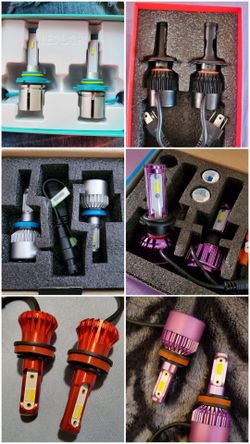 H1 h3 h4/9003 h7 h8 h9 h11 9004 9005 9006/hb4 h13/9008 led bulbs $40-70 each set