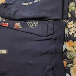 New  Boys 2pc Multi-color Tommy Hilfiger  Hoodie Sweatsuit  Size Large 14/16