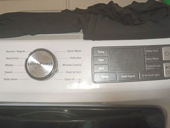 Washer and Dryer set with deep storage base