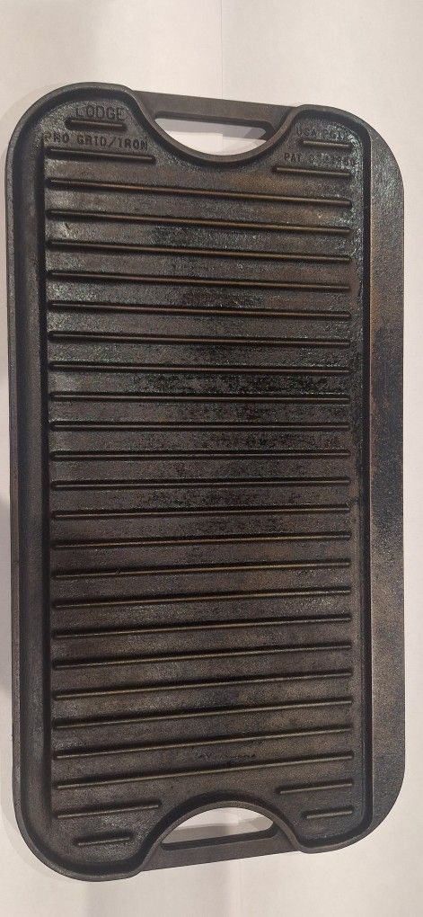 Lodge Iron Grill Griddle Reversible 20 X 10.44