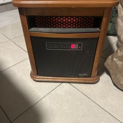 Duraflame® Rolling Infrared Quartz Electric Heater, wood finish